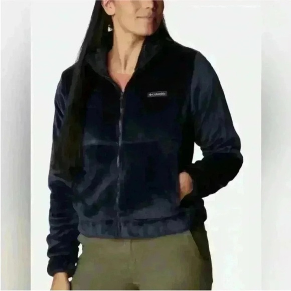 Columbia Sportswear Fireside Fleece Jacket - Full Zip in Nocturnal Size 1X NWT - Picture 1 of 9